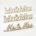 Mr and Mrs wooden ornament
