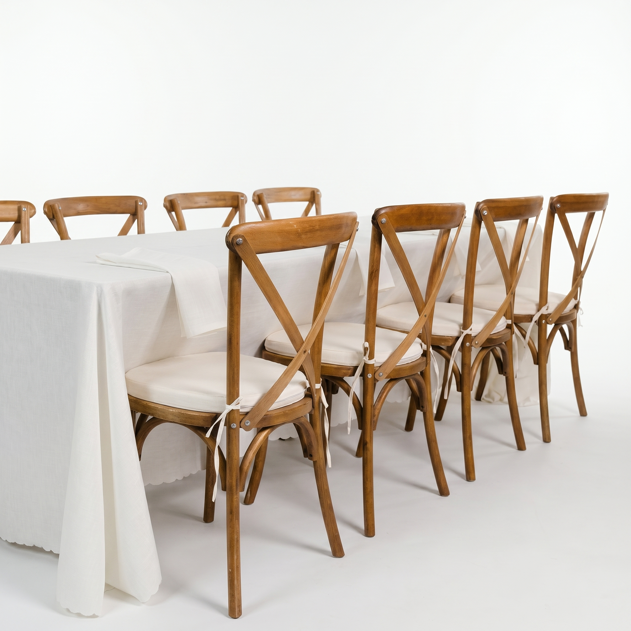 8X3 Rectangle Table With Linen