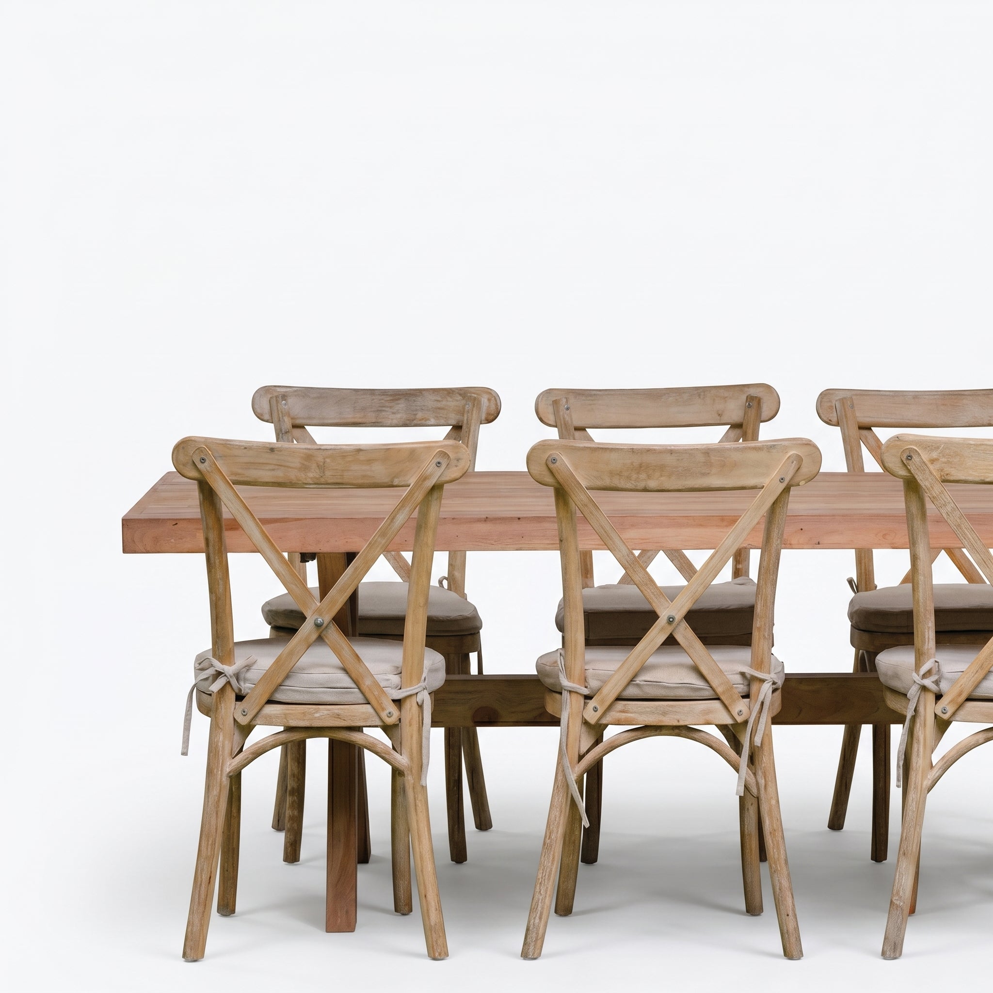 Light Tan Crossback Chairs