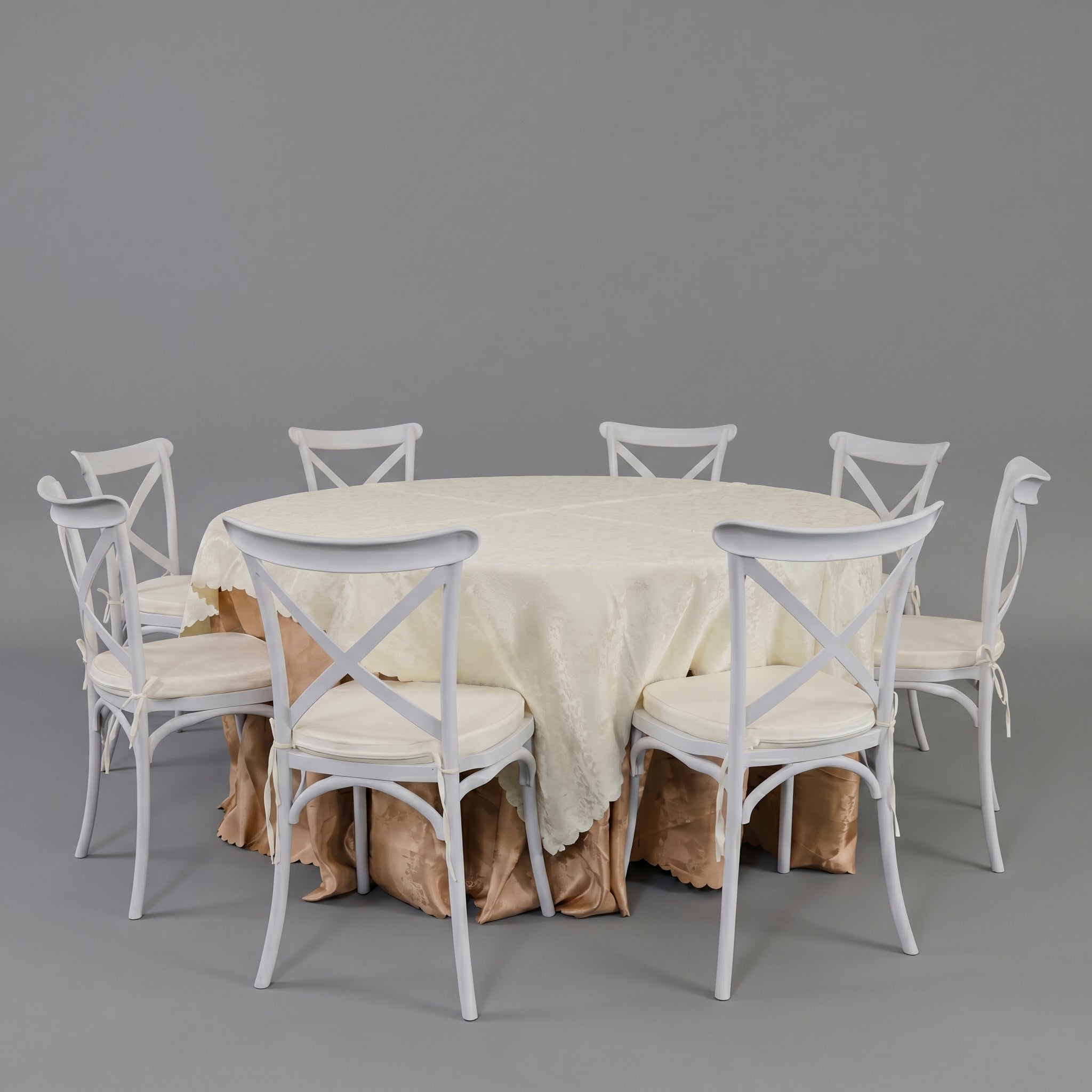 Round Table with Linen