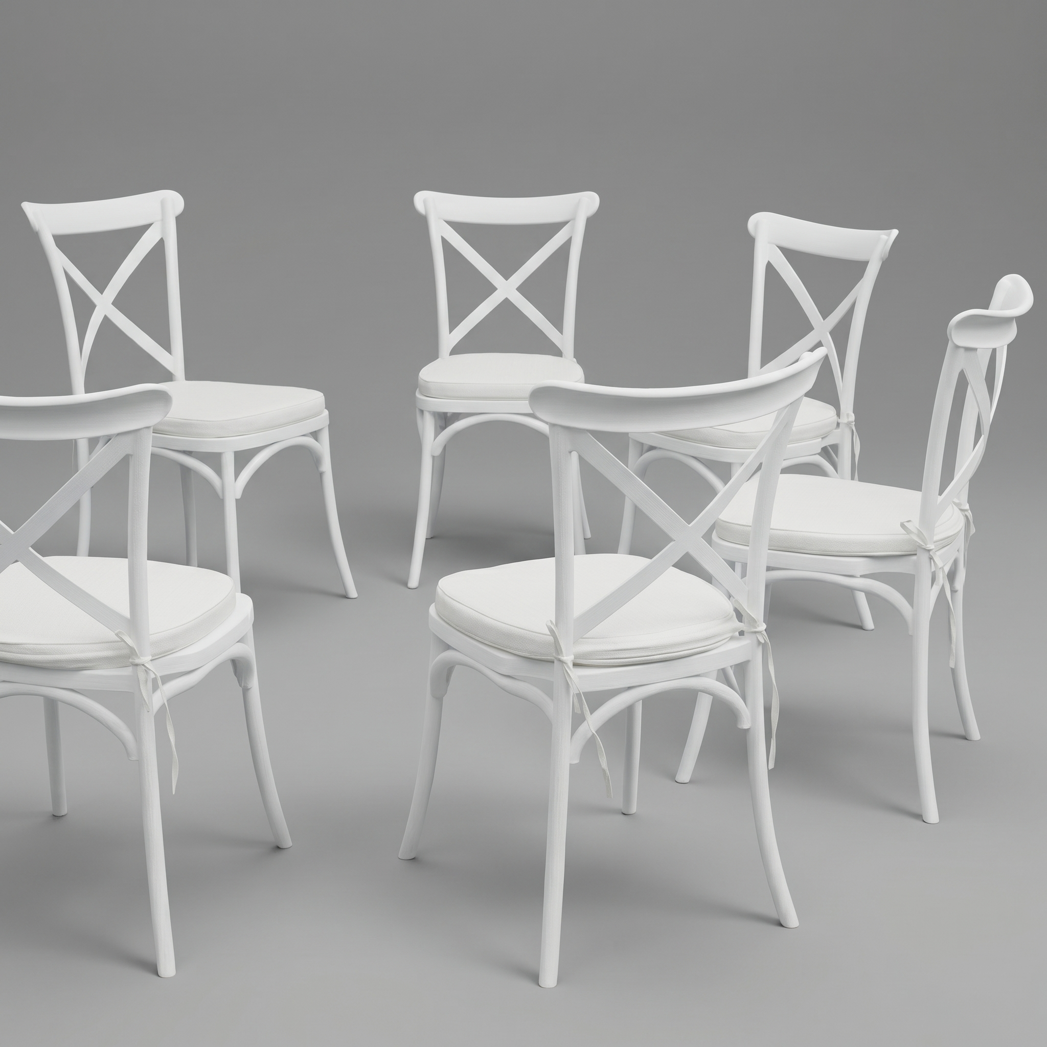 White Crossback Chairs